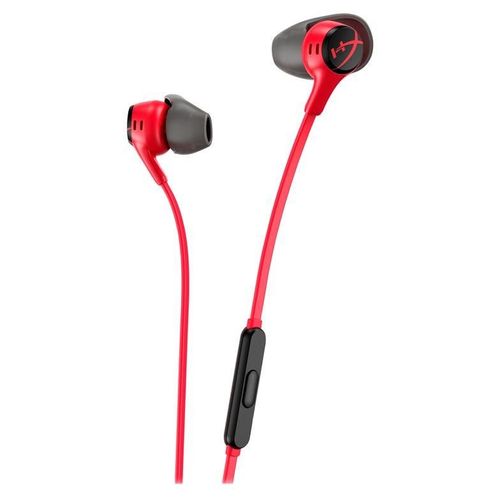 HyperX Cloud Earbuds II - Écouteurs avec micro - intra-auriculaire - filaire - jack 3,5mm - rouge