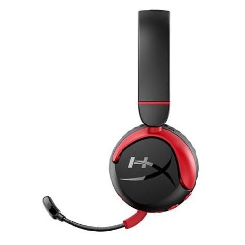 HyperX Cloud Mini - Micro-casque - sur-oreille - Bluetooth - sans fil, filaire - Suppresseur de bruit actif - jack 3,5mm - noir