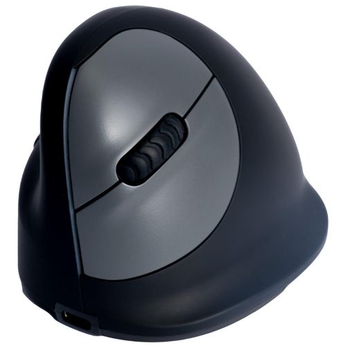 R-Go Souris ergonomique HE Break - Souris verticale - ergonomique - pour gauchers - 5 boutons - sans fil - Bluetooth 5.0 - noir