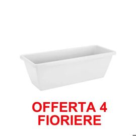 Elho Offerta 4 Fioriera Barcelona Trough 40cm Bianco
