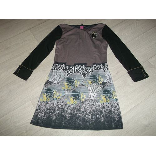 Robe Save The Queen Multicolore Doublée Fausse Broche M Tbe