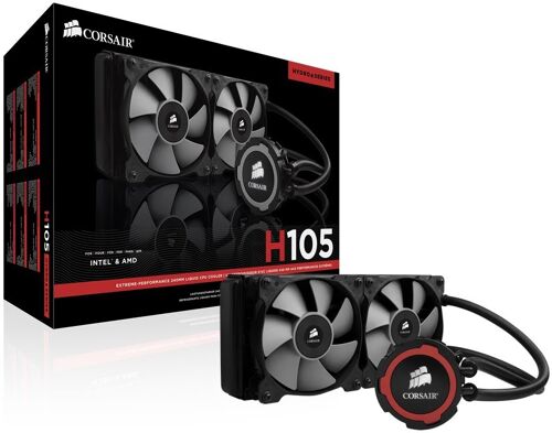 Corsair Hydro & Séries H105 AiO Kit Watercooling 240 mm CPU  Extrême Performance