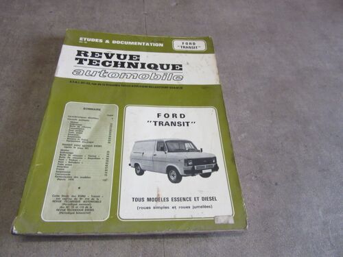 Revue Technique Automobile Ford Transit Essence Et Diesel Roues Simples Et Jumelees