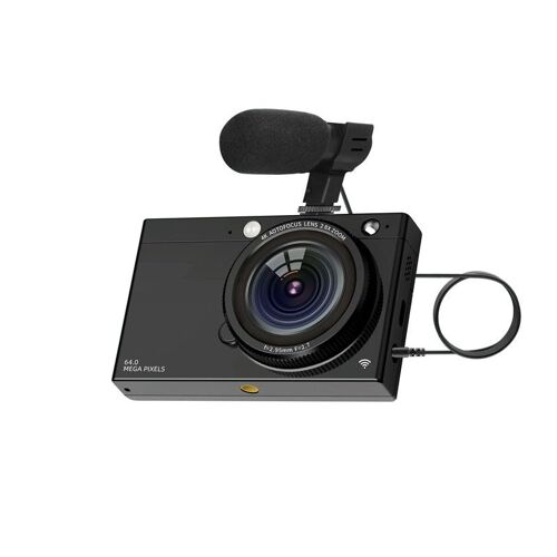 Caméscope Numérique 64MP WiFi 4K Avec Microphone Et Zoom 28x Noir YONIS