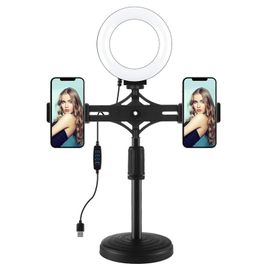 Ring Light LED Portable Pour Selfies Vidéos Et Photos Avec Support Téléphone YONIS