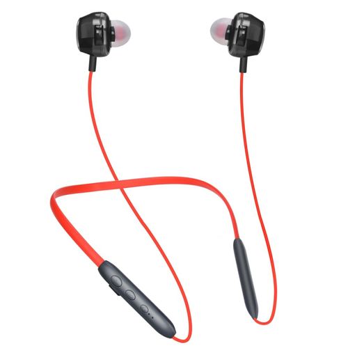 Ecouteurs Bluetooth 5.0 Micro Haute Fidélité Autonomie 12h Rouge Rouge YONIS