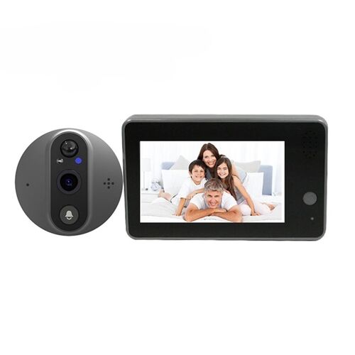Interphone Vidéo 4.3 Pouces WIFI Vision Nocturne Détection Mouvement Audio Bidirectionnel YONIS