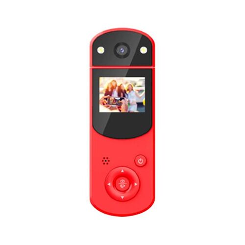 Caméscope Numérique HD 1080P Multifonction Avec Écran Rotatif Et Enregistrement Rouge YONIS