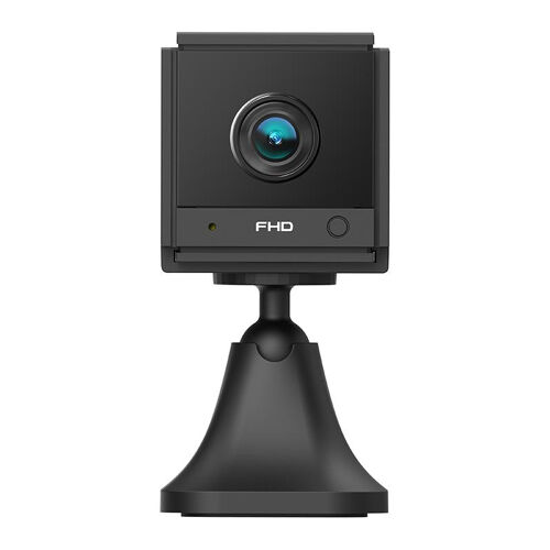 Mini Camera 1080P HD WiFi Vision Nocturne Audio Bidirectionnel Fixation 360° Noir YONIS