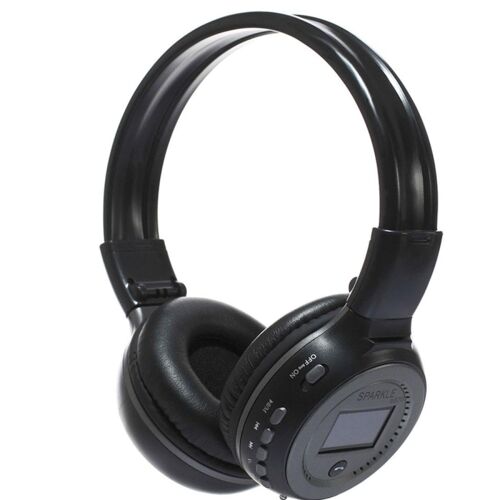 Casque Audio Bluetooth Sans Fil Avec Écran LED Et Microphone HD Pour Appareils Gris YONIS