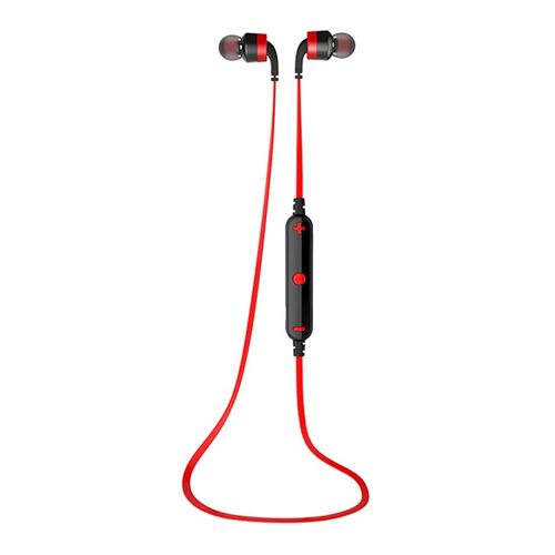 Ecouteurs Bluetooth Sport Sans Fil Avec Micro Et Réduction De Bruit Rouge YONIS
