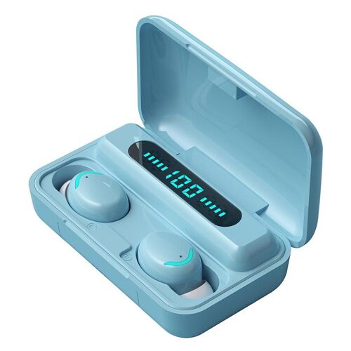 Ecouteurs Bluetooth Avec Réduction De Bruit Et Affichage Digital Innovant Bleu YONIS