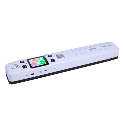 Scanner Portable À Plat Wifi Windows Mac Os Scanneur USB LCD LED Pdf Jpg Blanc + SD 16Go YONIS