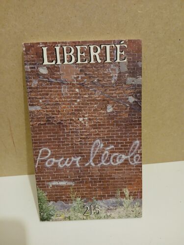 Liberté Volume 36, Numéro 5 (215), Octobre 1994 Pour L’École