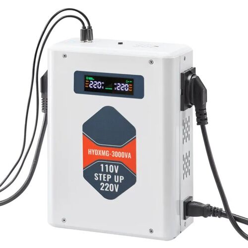 Transformateur de Tension - DUOKU - HYDXMG-3000VA - 3000 VA - 2 Prises Européennes - Sortie USB