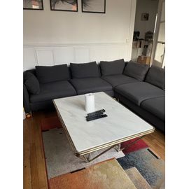 Canapé d'angle panoramique 5 places Vento ¿ Gris Sterling ¿