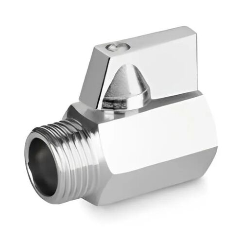Mini robinet à bille laiton chromé 3/8