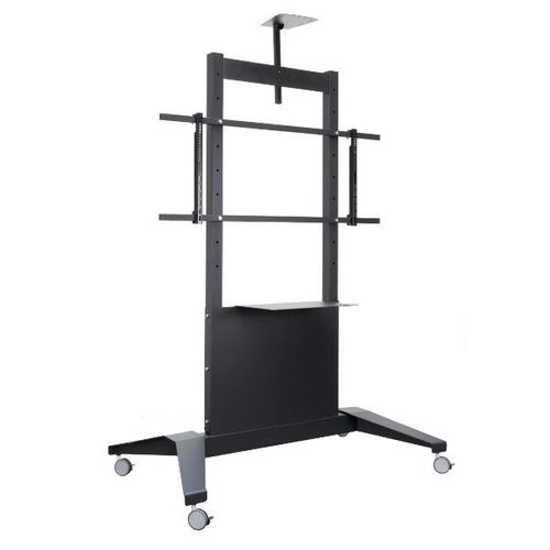 Optoma ST05 Carrello Trolley Nero con Ruote e Vano Portaoggetti per Monitor