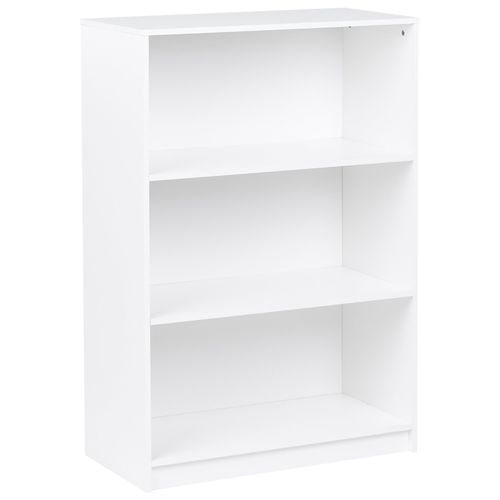 Bibliothèque 3 Étagères Zehna 117 Cm Blanc