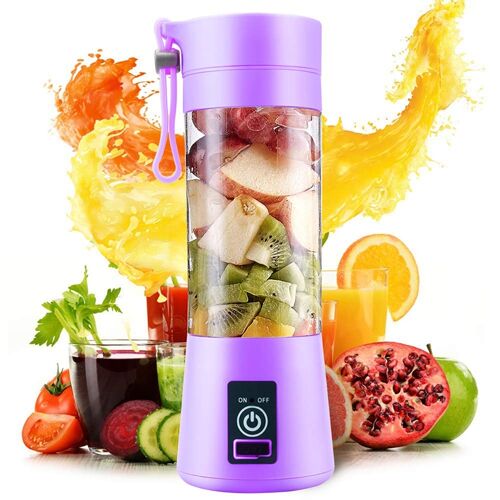 Petit Mixeur Jus de fruit Blender Smoothie Milkshake Portable 380ml USB Violet YONIS