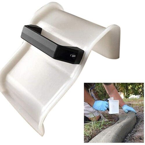 Truelle à plâtre, outils de construction, truelle à béton, truelle à bordures, outil de bordure de paysage à faire soi-même avec poignée, truelles à main pour maçonnerie
