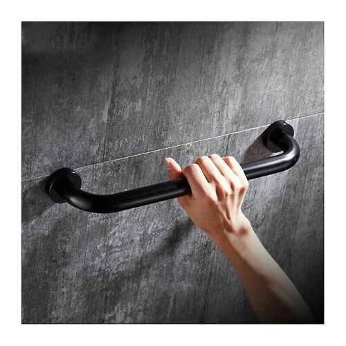 Barre d'appui de sécurité de 50 cm pour baignoire, toilettes, douche, pour enfants, femmes et personnes âgées, noire