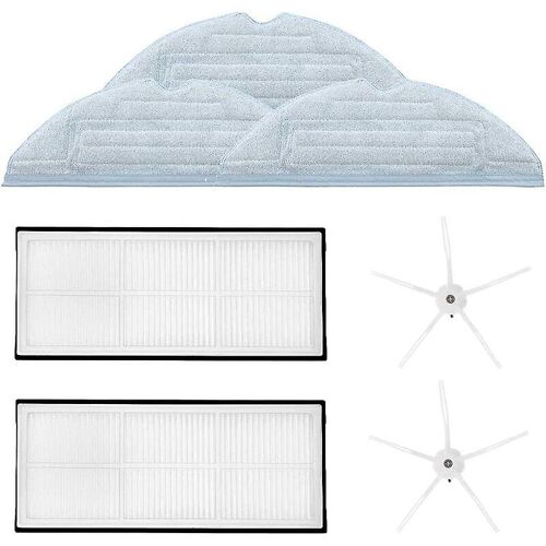 Kit d'accessoires pour aspirateur robot Roborock S7, T7, T7 Plus, pièces détachées, 7 packs : filtre, brosse latérale et chiffon de nettoyage