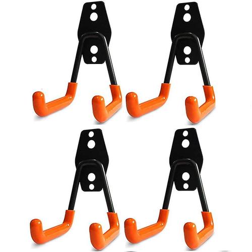 Crochets De Garage, Crochets De Rangement De Garage, Crochets De Suspension, Crochet Mural En Acier Avec Revêtement Antidérapant, Support Robuste, Pour Suspendre Des Échelles, Des Vélos, Des Outils De Jardin Gro