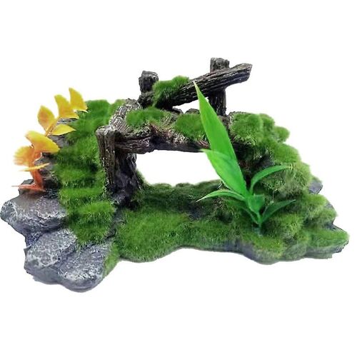 Décoration D'aquarium En Polyrésine 18,8 X 11,5 X 9 Cm, Pont Décoratif Pour Arbre
