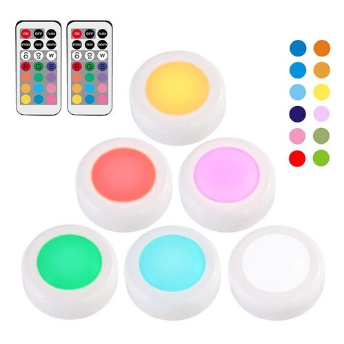 Mini lumières submersibles, mini lumières LED pour aquarium, lumières sous-marines étanches multicolores Bougi télécommandes pour piscine étang aquarium vase Decorati