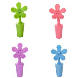 Bouchon De Bouteille De Vin, 4 Bouchons Colorés En Silicone, Pour Bouteilles De Vin Ouvertes