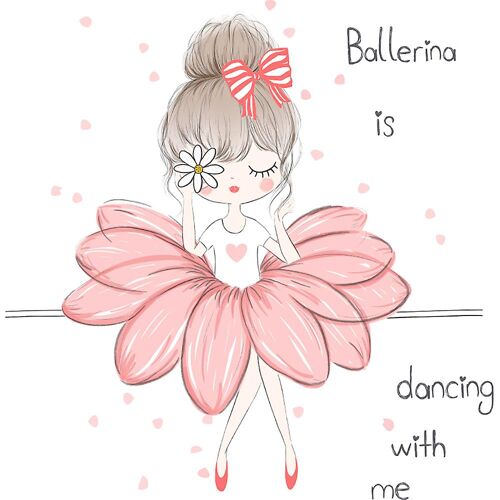 Autocollant mural fille mignonne, décoration murale pour chambre, salon, bureau