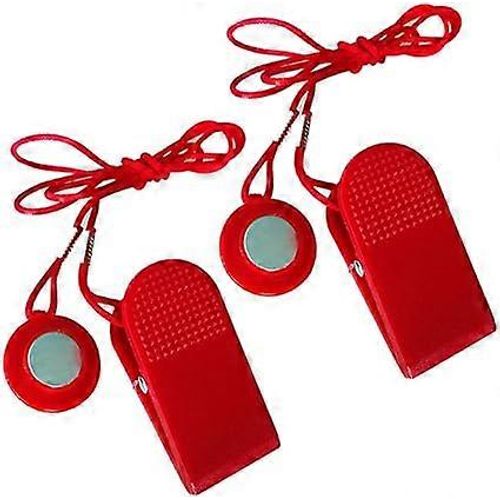 Interrupteur De Sécurité Magnétique Pour Tapis De Course, 2 Pièces, Accessoire D'arrêt D'urgence Pour La Plupart Des Tapis De Course