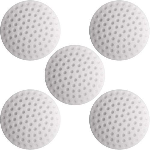 Lot de 5 butées de porte autocollantes en silicone, butées de porte adhésives, butées de poignée de porte blanches