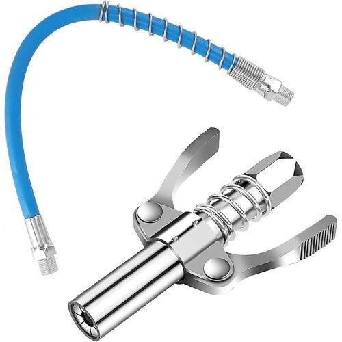 Raccord pour pistolet à graisse, raccord pour pistolet à graisse avec flexible de 30 cm, raccord en G pour pistolet à graisse, pour tous types de pistolets à graisse