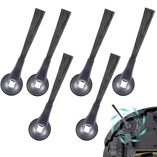 Lot de 6 brosses latérales pour aspirateur robot Shark ION AV751 S87, accessoires, noir