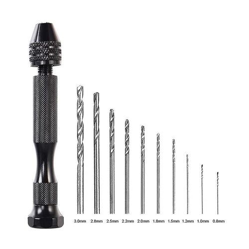 Main avec bijoux - Outils rotatifs torsadés en bois pour forets, sculpture, outil de bricolage, perceuse, goupille, pince de perçage en noyer, étau en plastique durable en métal