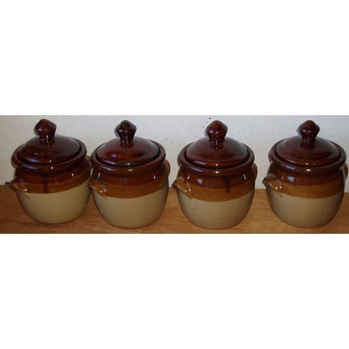 Petits Pots Avec Couvercle - Lot De 4