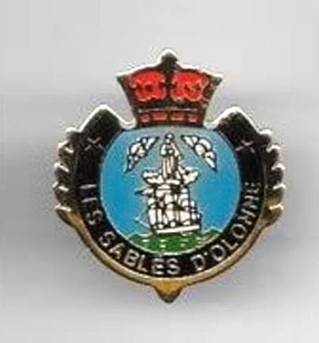 Pins Blason Couronne Ville Les Sables D'Olonne 85 Vendée