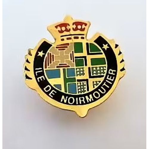 Pins Ville De Noirmoutier Cp 85330 Vendée / Blason Couronne