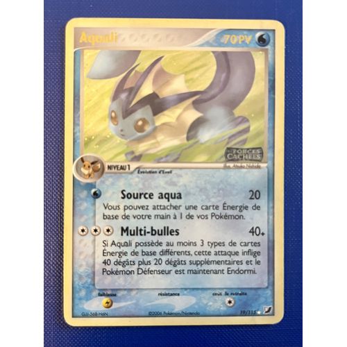 Carte Pokémon - Aquali - 19/115 -Holo - Ex Forces Cachées - Fr