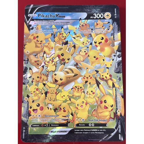 Carte Pokémon Jumbo De Pikachu V Union 
