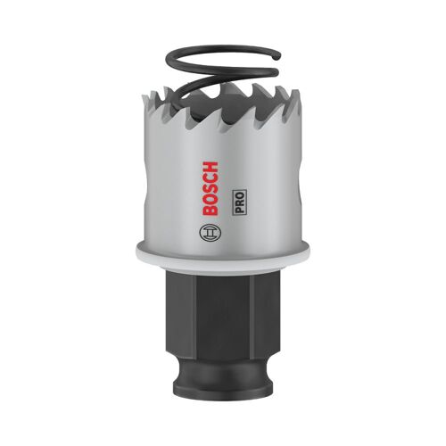 Bosch 1x Scie trépan PRO Sheet Metal Power Change Plus (pour Tôles en acier inoxydable, Tôles en acier, Ø 27 mm, Professional Accessoire Perceuses/visseuses rotatives)