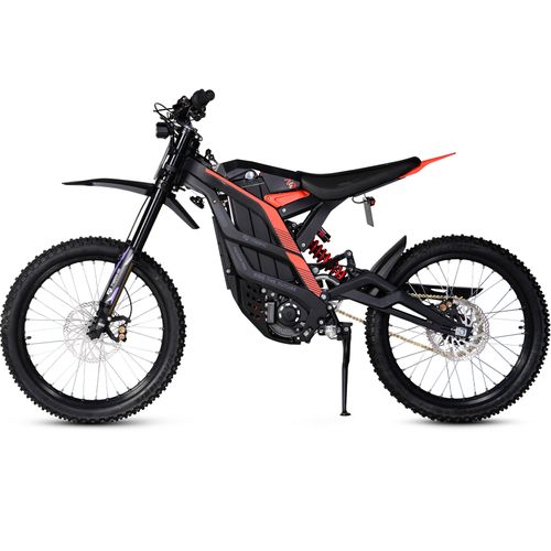 Vélo Électrique 79bike Falcon Pro Moto , Puissance De 10000w, Vitesse Maximale De 85 Km/H, Batterie 72v 35ah, Suspension Intégrale, Compatible Carte Nfc, Autonomie De 120 Km - Noir Et Rouge