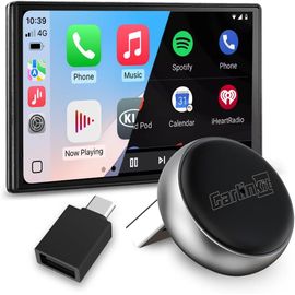 Carlinkit Adaptateur Automatique Sans Fil Carplay Et Android – Mini Ultra 3 Convertir Oem Filaire Vers Dongle Sans Fil Pour Iphone Et Android 11+, Usb-A/Type-C Plug & Play, Connexion Rapide
