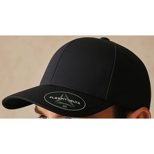 Casquette Flexfit Delta – Noire – Taille S/M – Neuve Avec Étiquettes