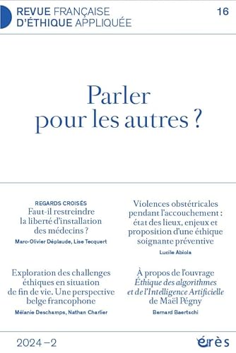 Rfea 16 - Parler Pour Les Autres ?