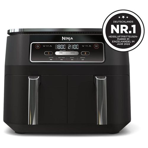Friteuse à air chaud double Ninja Foodi Dual Zone AF200EU - 7.6 litres - 2.47 kWatt - noir