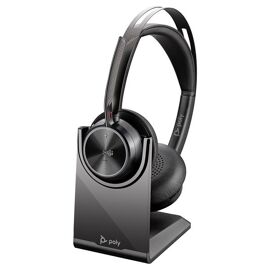 HP Poly Voyager Focus 2-M - Micro-casque - sur-oreille - Bluetooth - sans fil, filaire - Suppresseur de bruit actif - USB-A via adaptateur Bluetooth - noir - Certifié pour Microsoft Teams