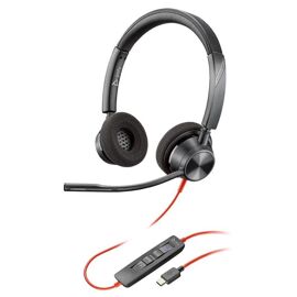HP Poly Blackwire 3320-M - Blackwire 3300 series - micro-casque - sur-oreille - filaire - USB-C - noir - Certifié pour Microsoft Teams
